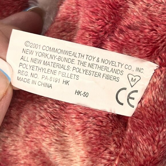 Commonwealth Plush 2001 Santa Claus Stuffed Plump Round Toy Sack Chubby Tags - Picture 7 of 10